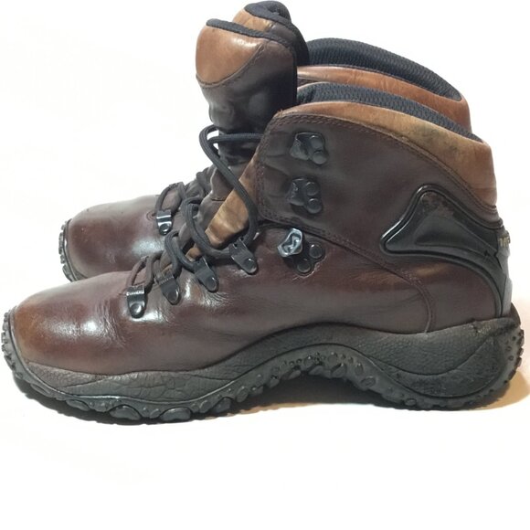 Merrell Women's Chameleon Dark Brown GoreTex Vibram Hiking Boots Size 9 - Picture 4 of 12